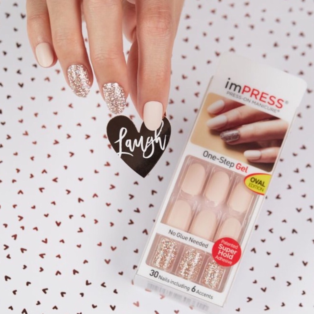 NEW imPRESS Matte Nude & Sparkling Glitter Nails - Picture 5 of 8